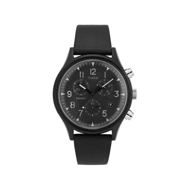 Timex mk1 supernova leather chronograph mens watc