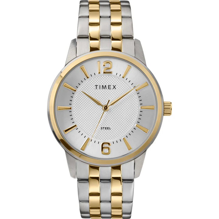 Timex dress analog stainless steel mens watch