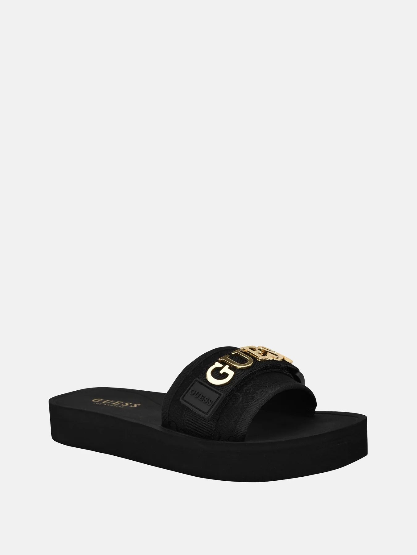 Guess peers logo slide sandals Leopard