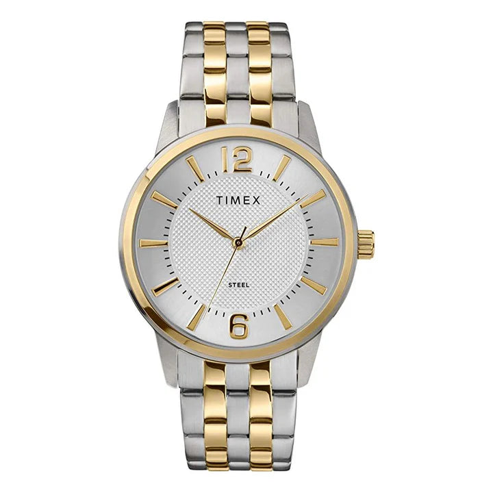 Timex dress analog stainless steel mens watch